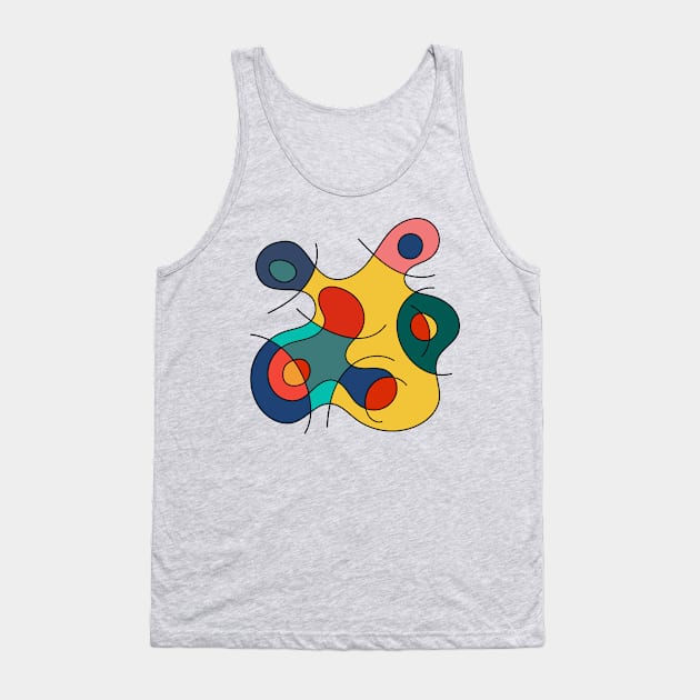 Surreal Amoeba #11 (Miro Inspired) Tank Top by n23tees